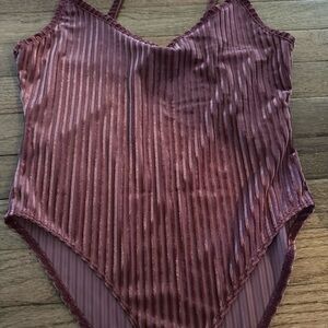 Velvet bodysuit